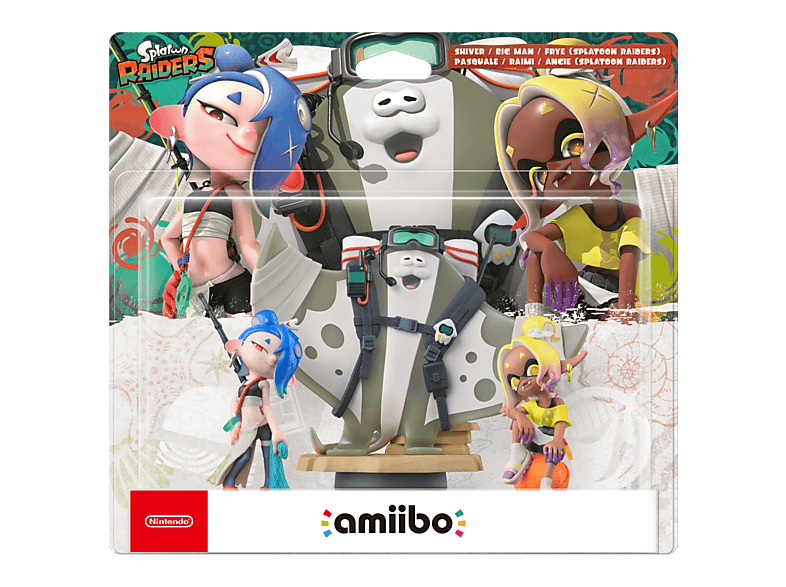 Figura Amiibo - Nintendo Splatoon Raiders: Shiver, Big Man, Frye