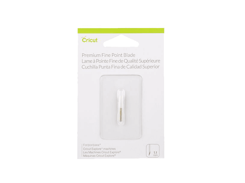 Accesorio para Plotter - Cricut Explore/Maker Premium Fine-Point Replacement Blade, Cuchilla de Cortes precisos, Compatible con Maker y Explore