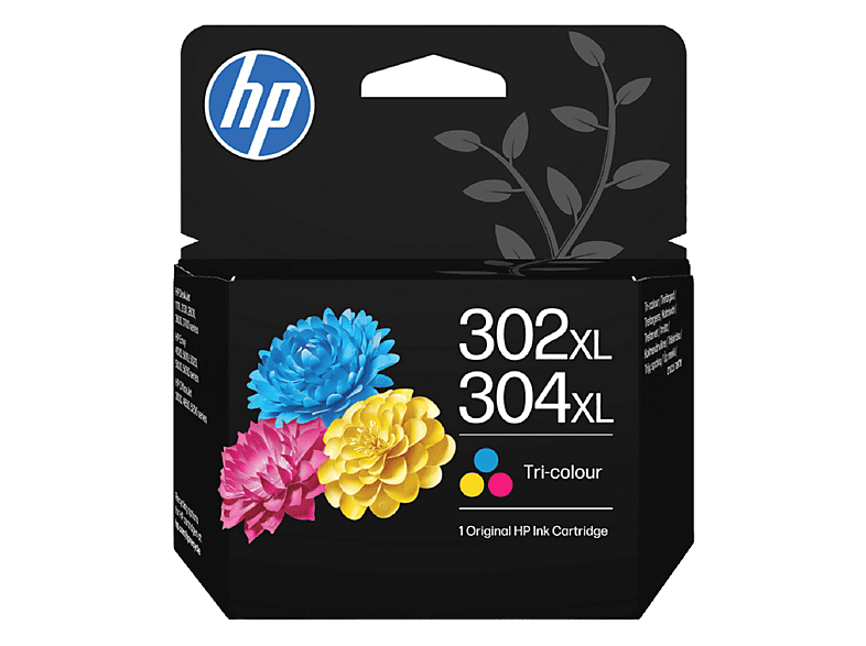 Cartucho de tinta - HP Original 302XL/304XL tricolor, Cian, Magenta, Amarillo, B7RT8AE