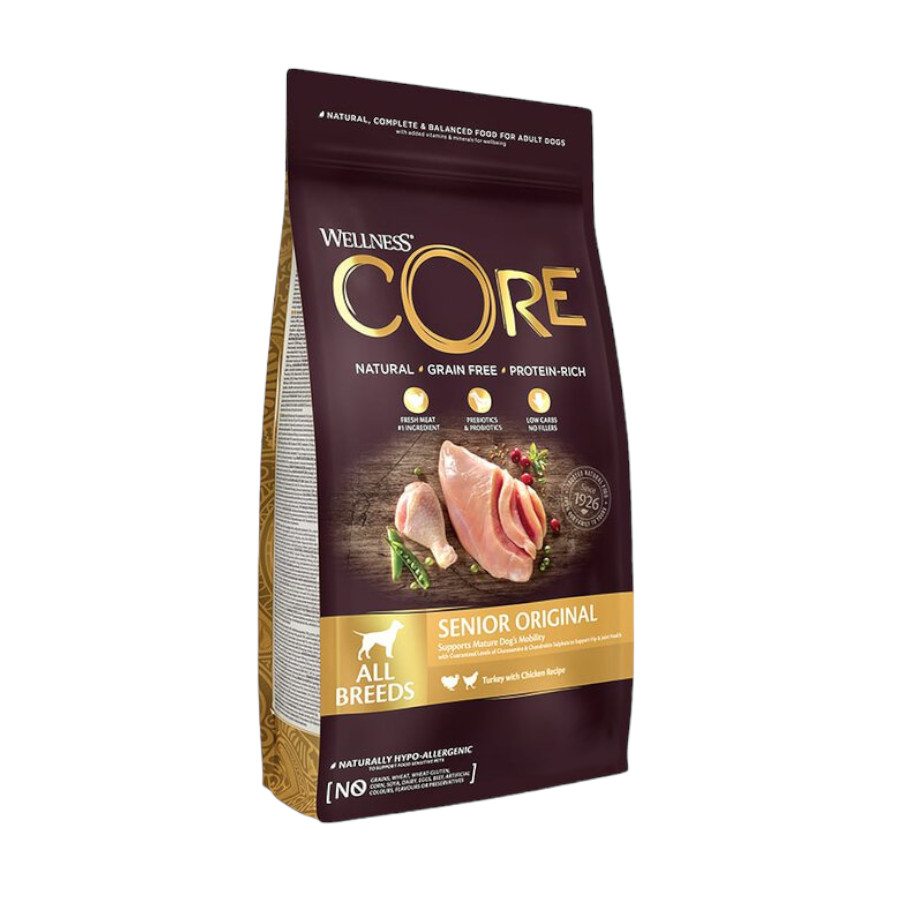 10 kg Wellness Core Senior Pollo y Pavo pienso para perros