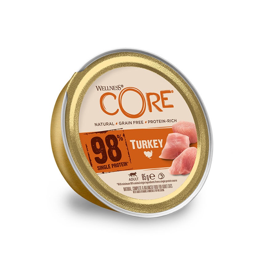 85 g Wellness Core Single Protein pavo tarrina para gatos