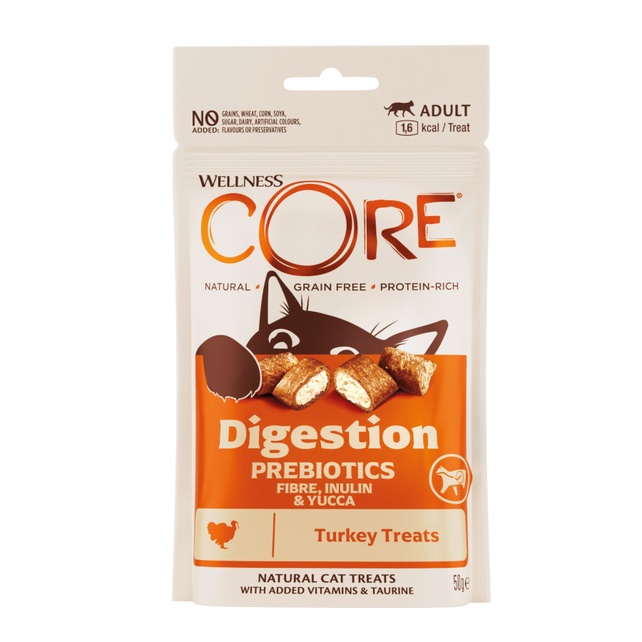 50 g Wellness Core Snacks digestivos pavo para gatos