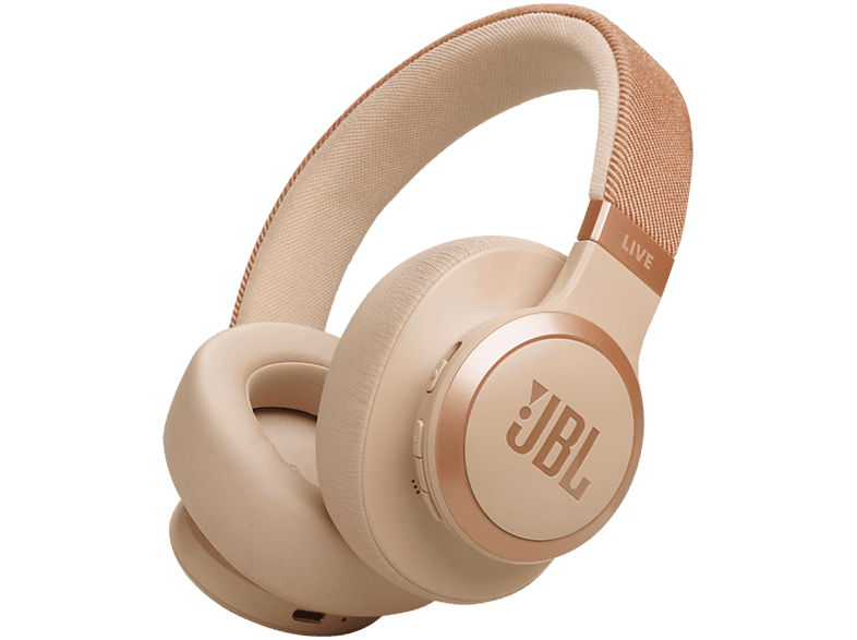 Auriculares inalámbricos - JBL Live 770, Cancelación ruido adaptativa, Autonomía 65h, Bluetooth, Arena