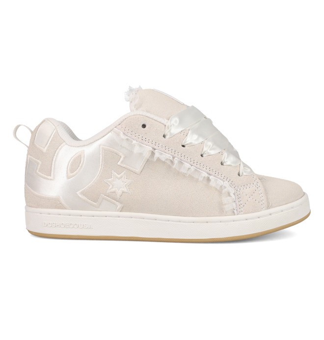Court Graffik - Zapatillas de piel Blanco Mujer