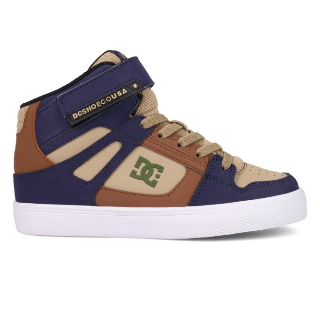 Pure High-Top EV - Zapatillas de piel Altas Azul niños