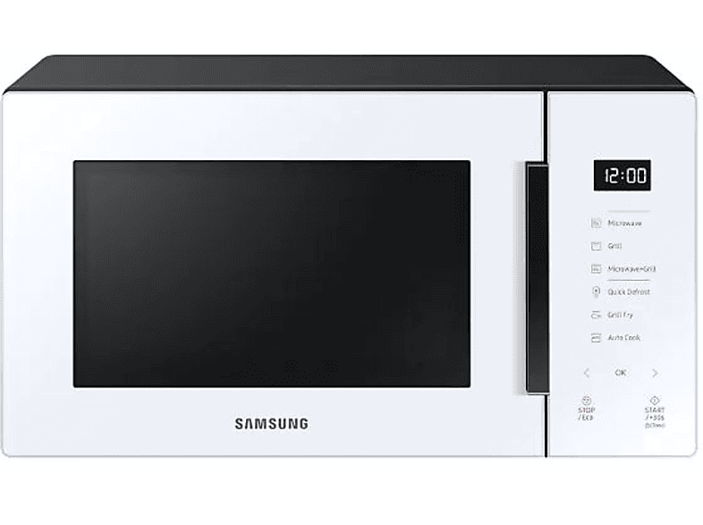 REACONDICIONADO Seminuevo Muy bueno Microondas con grill - Samsung MG23T5018CW/EC, 800W, 6 niveles, 23 l, Blanco