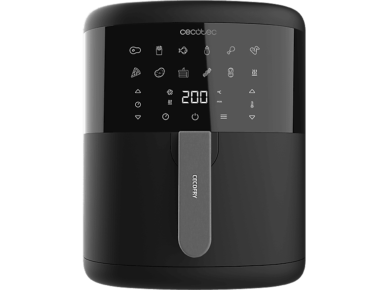 /reacondicionado-seminuevo-muy-bueno-freidora-de-aire--cecotec-cecofry-bombastik-6000-1700-w-6-l-80-200-c-12-modos-temporizador-negro