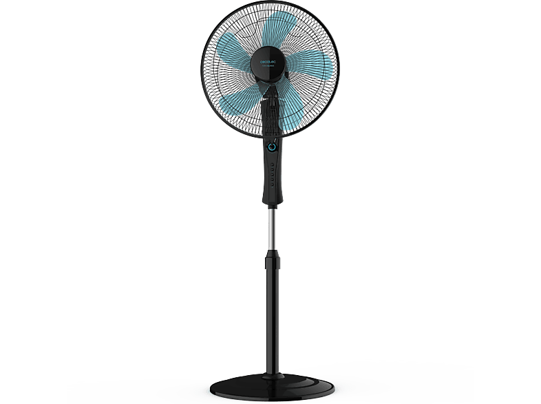 REACONDICIONADO Seminuevo Muy bueno Ventilador de pie - Cecotec EnergySilence 520 Power Black, 50 W, 5 Velocidades, Negro metalizado
