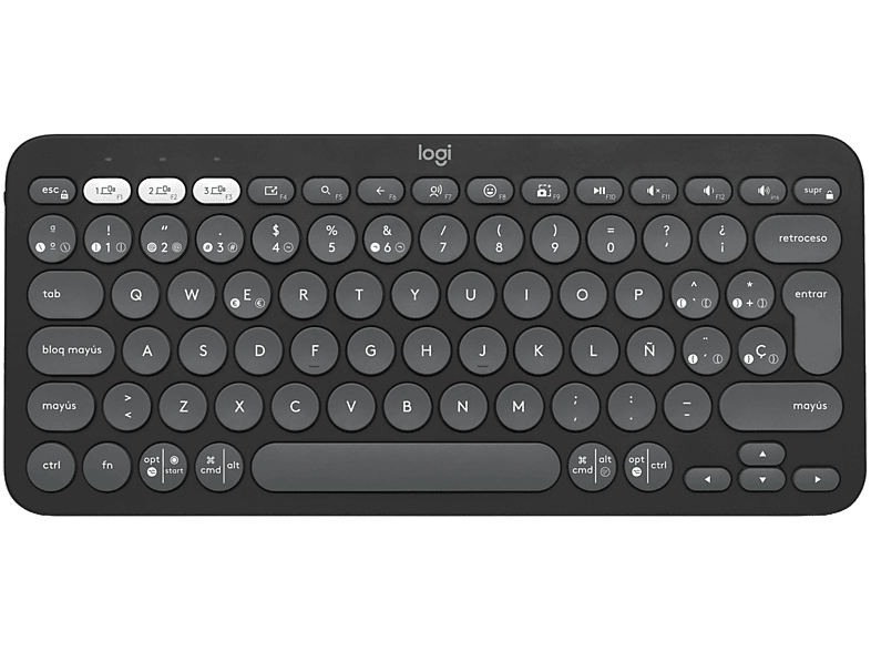 REACONDICIONADO Seminuevo Muy bueno Teclado inalámbrico - Logitech K380S, Bluetooth-USB, Multidispositivo, Multisistema, Teclas programables