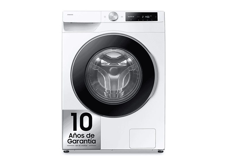 REACONDICIONADO Seminuevo Muy bueno Lavadora carga frontal - Samsung WW90DG6U85LEU3, 9 kg, 1400 rpm, Autodosificación, AI EcoBubble™, Wash, Blanco