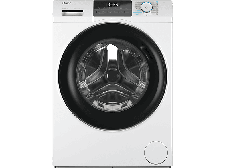REACONDICIONADO Seminuevo Excelente Lavadora carga frontal - Haier I-Pro Series 1 HW80-BP14929A-S, 8 kg, 1400 rpm, Motor Inverter, Antibacterias