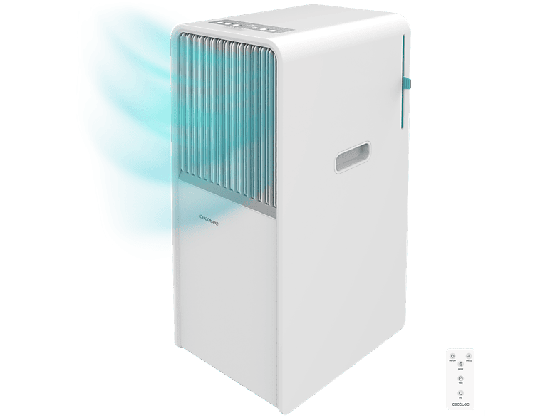 REACONDICIONADO Seminuevo Bueno Aire acondicionado portátil - Cecotec ForceClima 7150 Style, 1750 fg/h, 2 velocidades, 20m², 4 modos, Deshumidificador