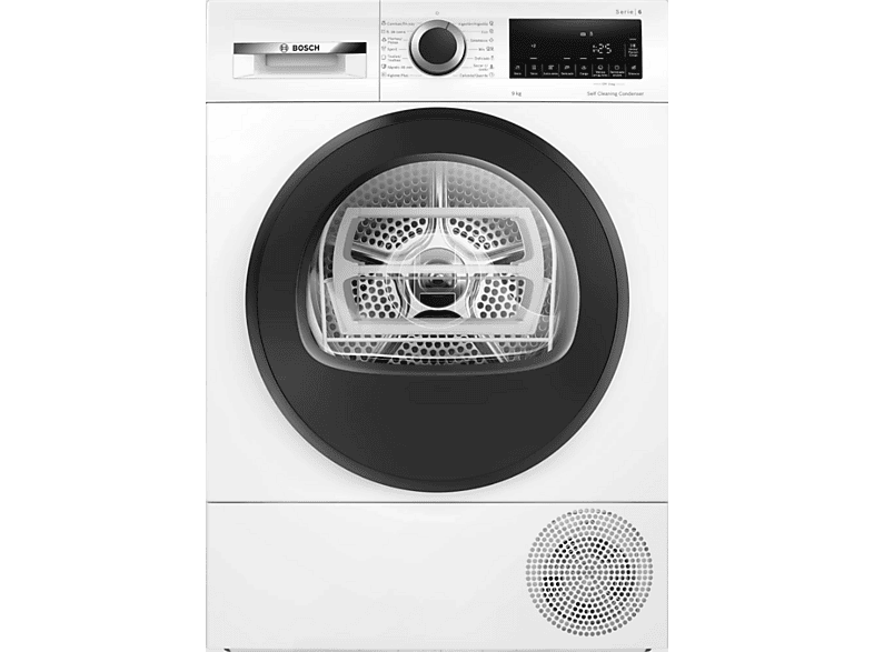 REACONDICIONADO Seminuevo Bueno Secadora bomba de calor - Bosch WQG245D0ES, Serie 6, 9kg, 15 programas, AutoDry, Condensador Autolimpiante, Blanco