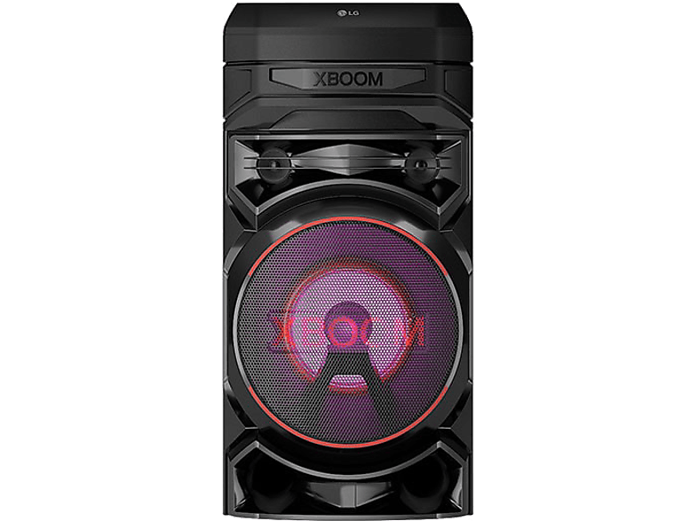 REACONDICIONADO Seminuevo Muy bueno Altavoz de gran potencia - LG XBOOM RNC5, Luces Multi Color, Efectos DJ. Función karaoke. Voz, Negro
