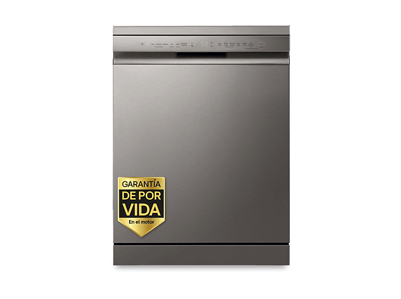 REACONDICIONADO Seminuevo Muy bueno Lavavajillas - LG DF355FP, 14 servicios, 9 programas, 60 cm, LED táctil, Tercera bandeja, QuadWash™, Acero inox