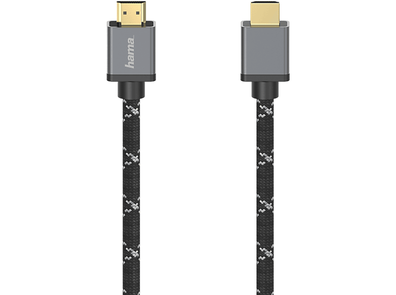 REACONDICIONADO Seminuevo Excelente Cable HDMI - Hama 00205239, Resolución 8K, 2 m, Conductor interior de cobre, Negro