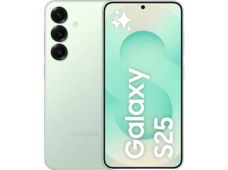 REACONDICIONADO Seminuevo Muy bueno Móvil - Samsung Galaxy S25, Mint, 256 GB, 12 GB RAM, 6.2