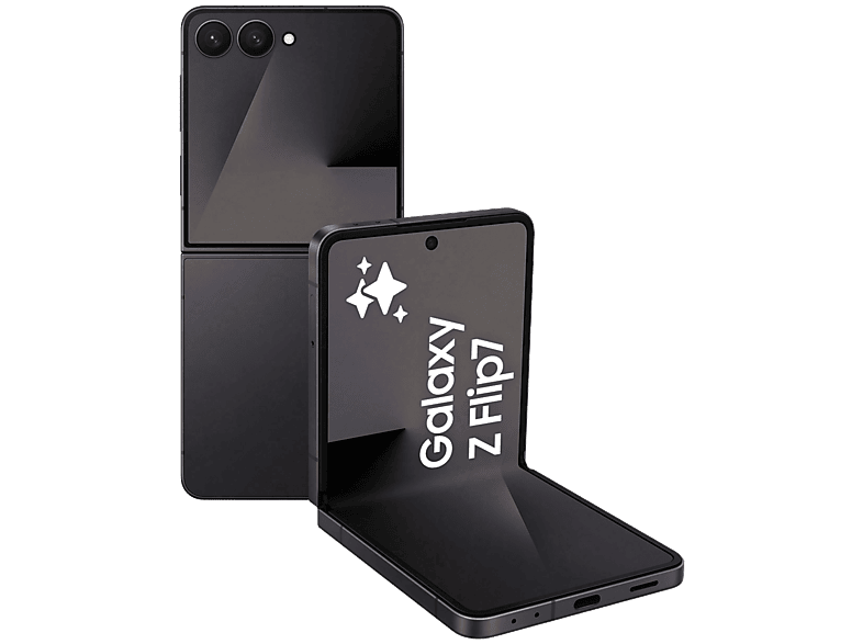 REACONDICIONADO Seminuevo Muy bueno Móvil - Samsung Galaxy Z Flip7, Negro, 256 GB, 12 GB RAM, 6.9