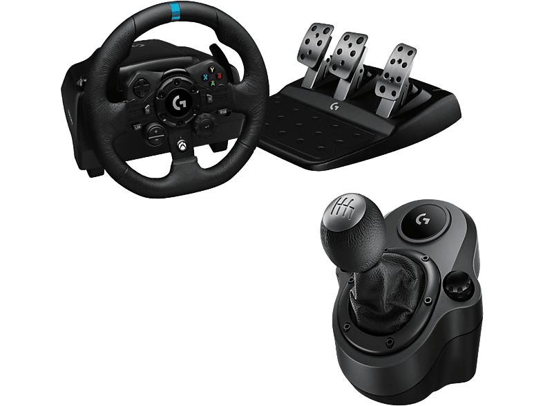 REACONDICIONADO Seminuevo Muy bueno Volante - Logitech G G923 + Palanca de cambios Force Shifter, Feedback Trueforce, Pedales personalizables