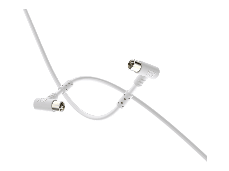REACONDICIONADO Seminuevo Muy bueno Cable de antena - ISY ISA-9034, 1.5m, Macho-Hembra, 100dB, Blanco