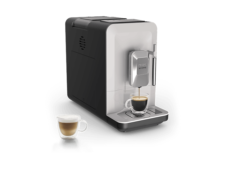 REACONDICIONADO Seminuevo Muy bueno Cafetera superautomática - KRUPS My CoffeeEA201B, 3 recetas de café, Táctil, Molinillo, Bandeja goteo extraíble