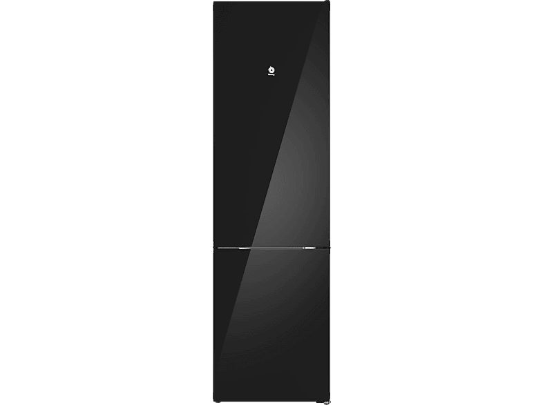 REACONDICIONADO Seminuevo Bueno Frigorífico combi - Balay 3KFD855NI, Total No Frost, 203 cm, 363 l, Cristal Negro