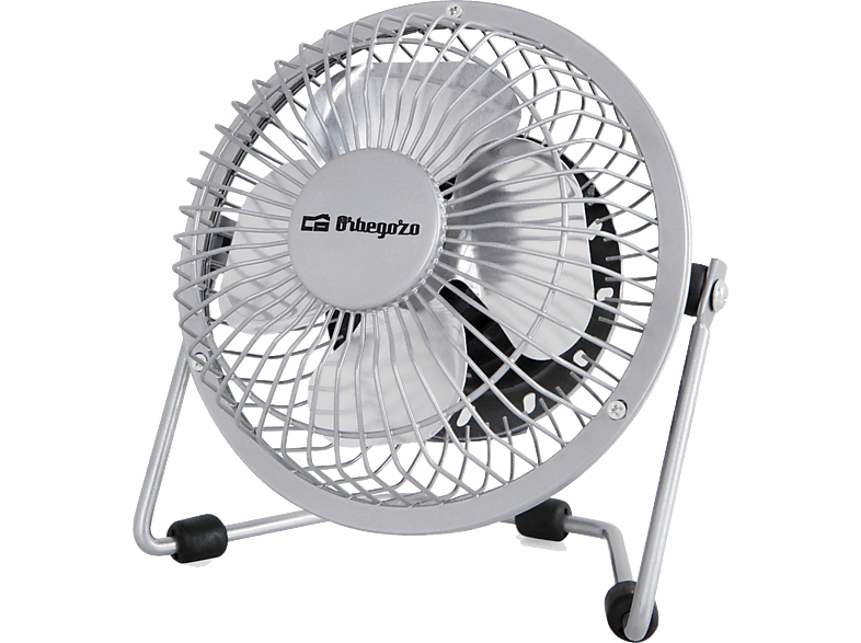 REACONDICIONADO Seminuevo Bueno Ventilador de sobremesa - Orbegozo PW 1025, 8 W, Carga USB, Aspas 10 cm, Gris