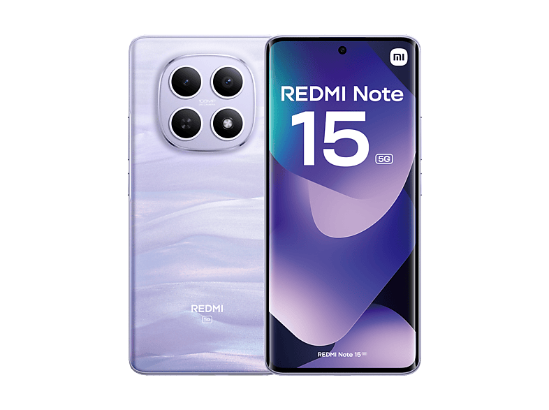REACONDICIONADO Seminuevo Muy bueno Móvil - Xiaomi Redmi Note 15 5G, Púrpura, 512 GB, 12 GB RAM, 6.77