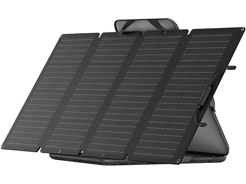 REACONDICIONADO Seminuevo Bueno Panel solar - EcoFlow 160W, Portátil, Plegable, Silicio monocristalino, 5 kg, Negro