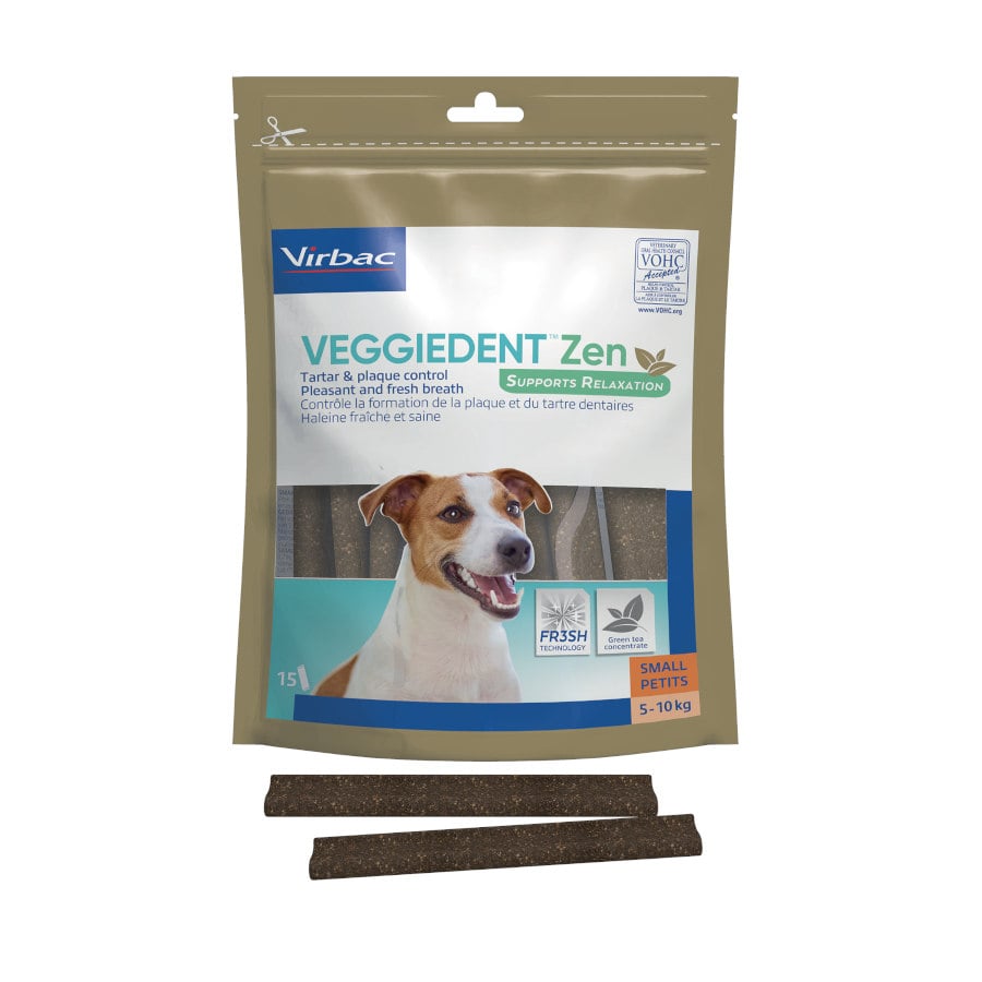 15 barritas Virbac Láminas Veggiedent Zen S para perros