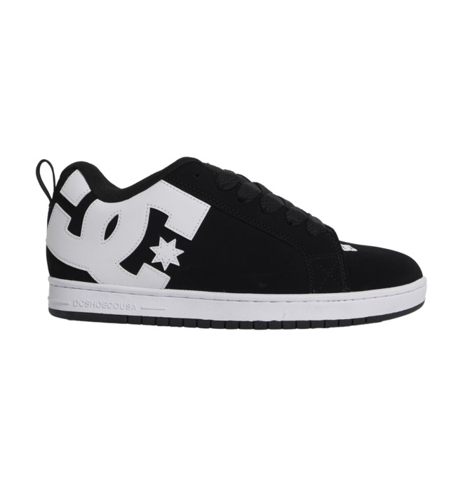 Court Graffik - Zapatillas de piel Negro Hombre