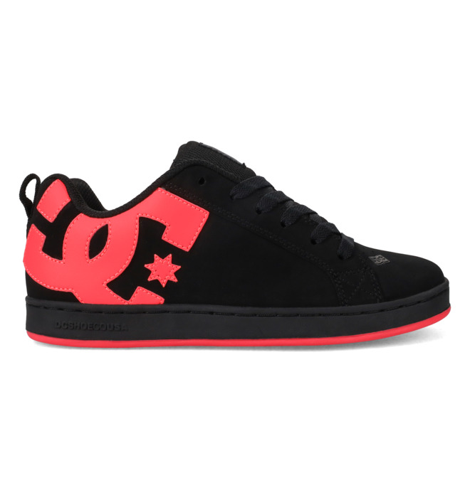 Court Graffik - Zapatillas de piel Negro Mujer