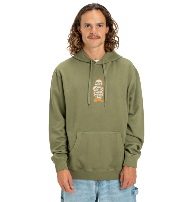 /laugh-stack--sudadera-con-capucha-verde-hombre