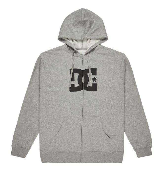 DC Star - Sudadera con capucha y cremallera Gris hombre