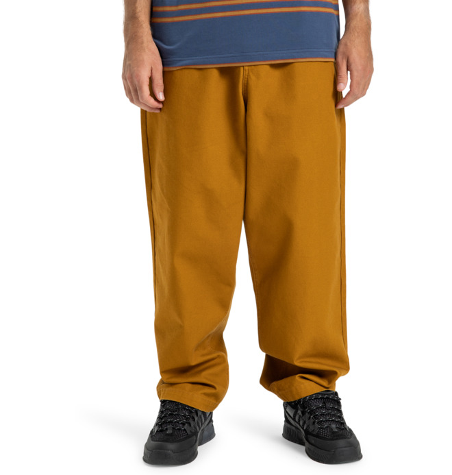 /framed--pantalon-con-cintura-elastica-amarillo-hombre