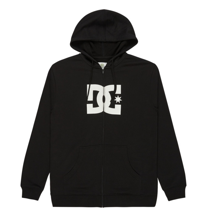 DC Star - Sudadera con capucha y cremallera Negro hombre