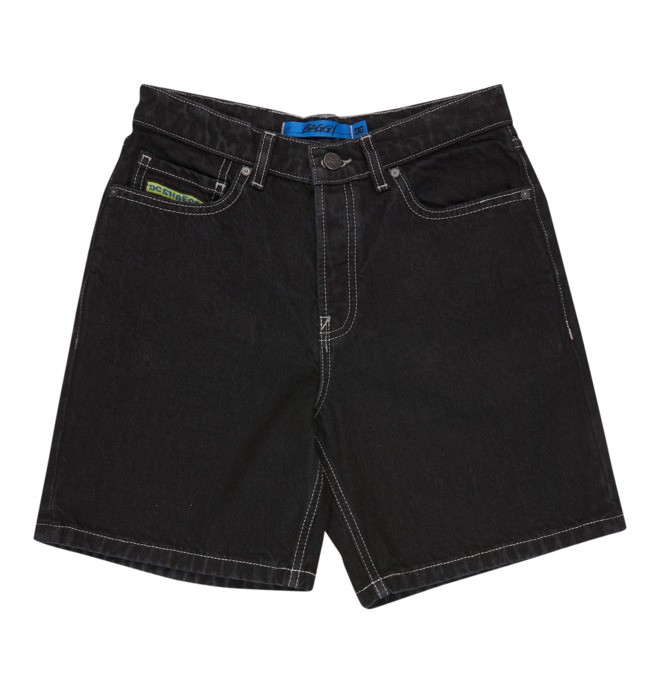 Baggy - Short Vaquero Negro Chicos 8-16