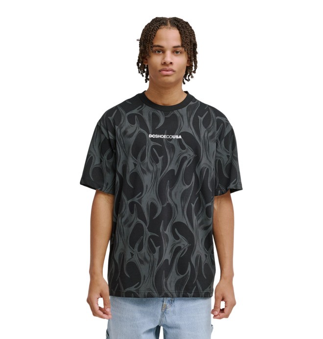 /dc-liquid-fuego--camiseta-de-manga-corta-negro-hombre