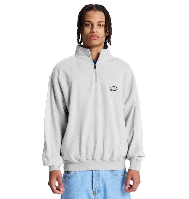 /flow-down--sudadera-con-cremallera-1/4-gris-hombre