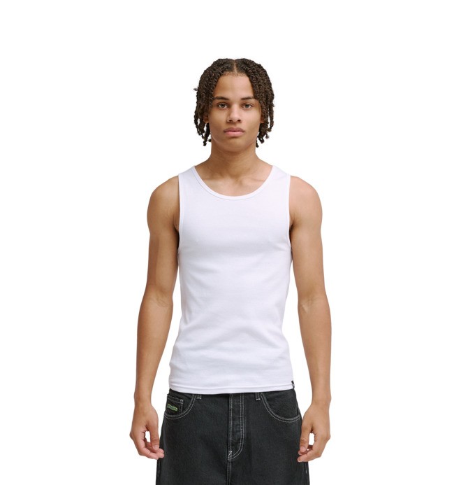 Pleaser - Pack de 2 camisetas sin mangas Blanco Hombre
