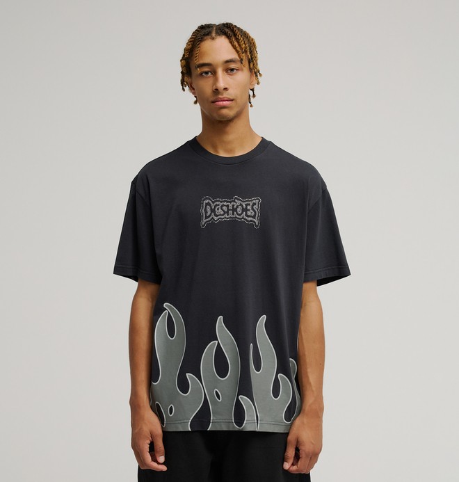 DC Burning Diamonds - Camiseta de manga corta Negro Hombre