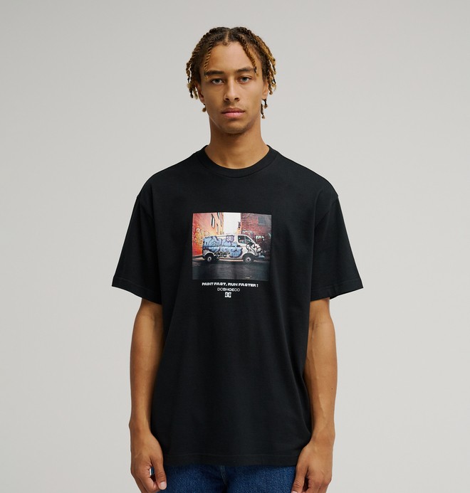 DC Painted Van - Camiseta de manga corta Negro Hombre