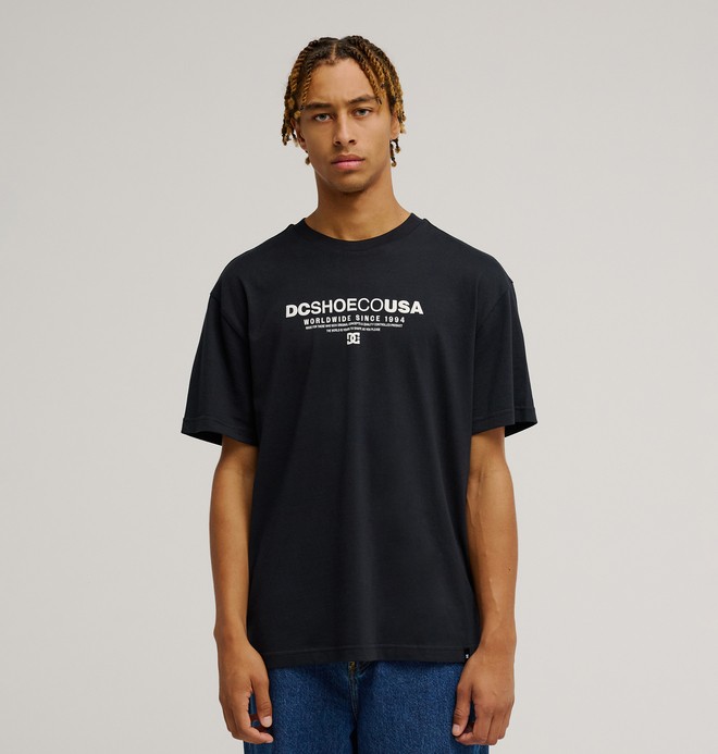 /dc-heritage-font--camiseta-de-manga-corta-negro-hombre