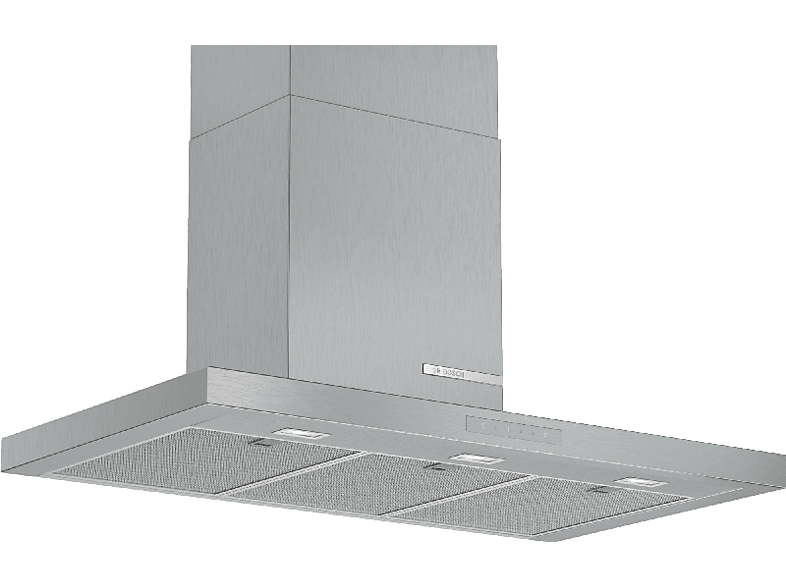 Campana decorativa - Bosch DWB97CM50,4 velocidades, 721 m³/h,TouchSelect, Motor EcoSilence, 90 cm, Inox