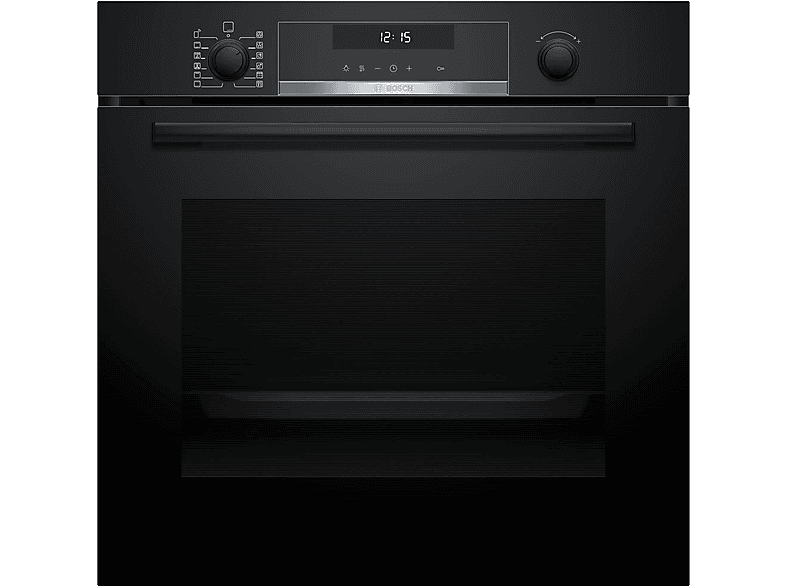 Horno - Bosch HBG578EB7, Serie 6, Multifunción, Pirolítico, 71 l, 3d Hotair, Función Air Fry, 60 cm, Negro