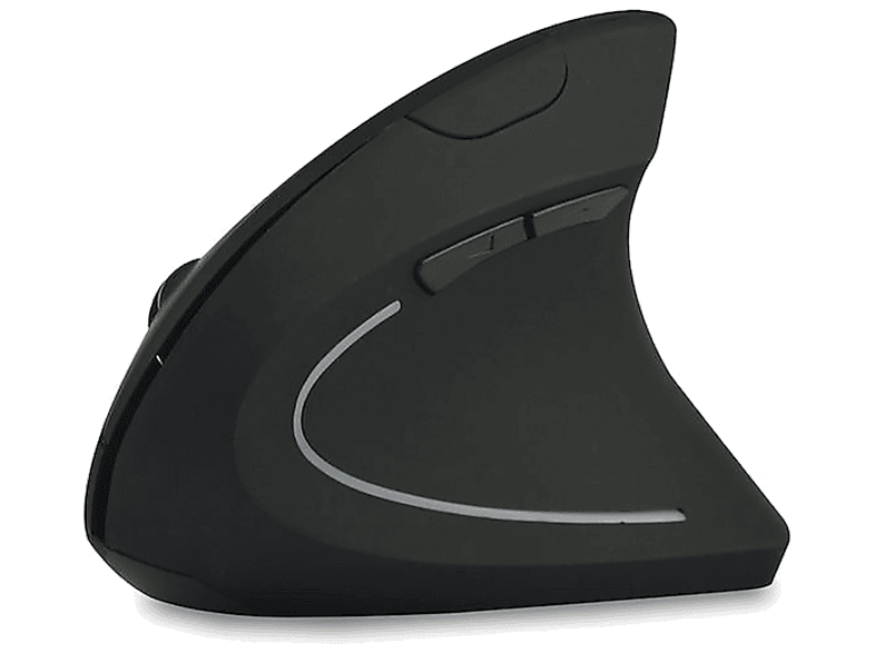 Ratón inalámbrico - Acer Vertical Wireless Mouse, Inalámbrico, 6 botones, 1600 dpi, Negro