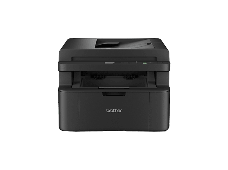 Impresora multifunción láser - Brother DCP-L1660W, Monocromo, 20 ppm, ADF, Panel de control LCD 2 líneas, WiFi, 128 MB, Negro