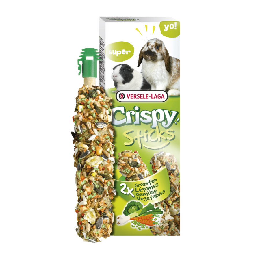 0.11 KG 2 uds. x 55 g Versele-Laga Cripsy Sticks Barritas Vegetales para conejos y roedores