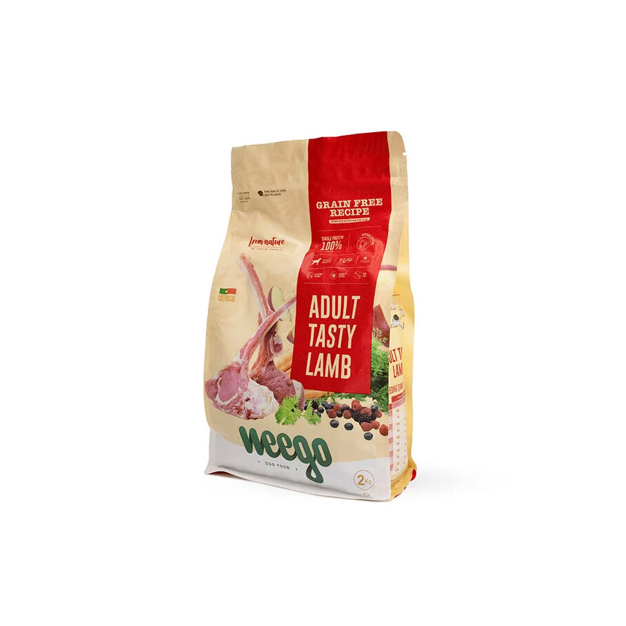 10 kg Weego Grain Free Adult Tasty Cordero pienso para perros
