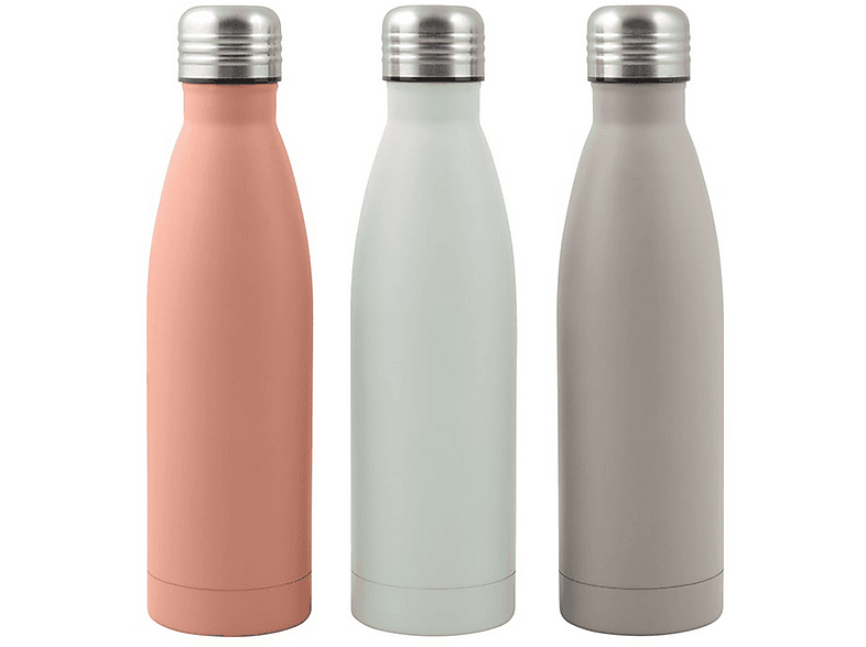 Botella - Schou 74040, 500ml, Térmico, Acero inoxidable, 1 unidad, Color aleatorio